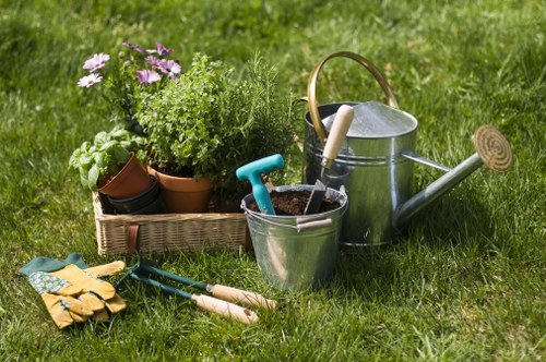 Gardeners Wanstead team preparing green waste for recycling