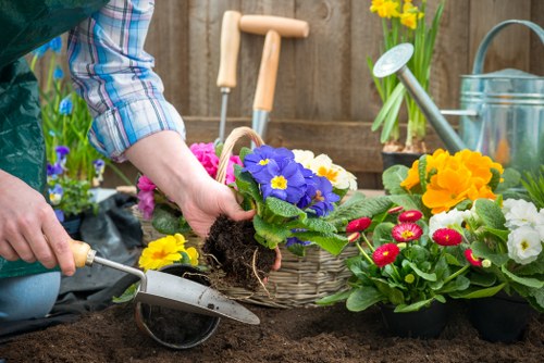 Risk assessment clipboard with garden tools